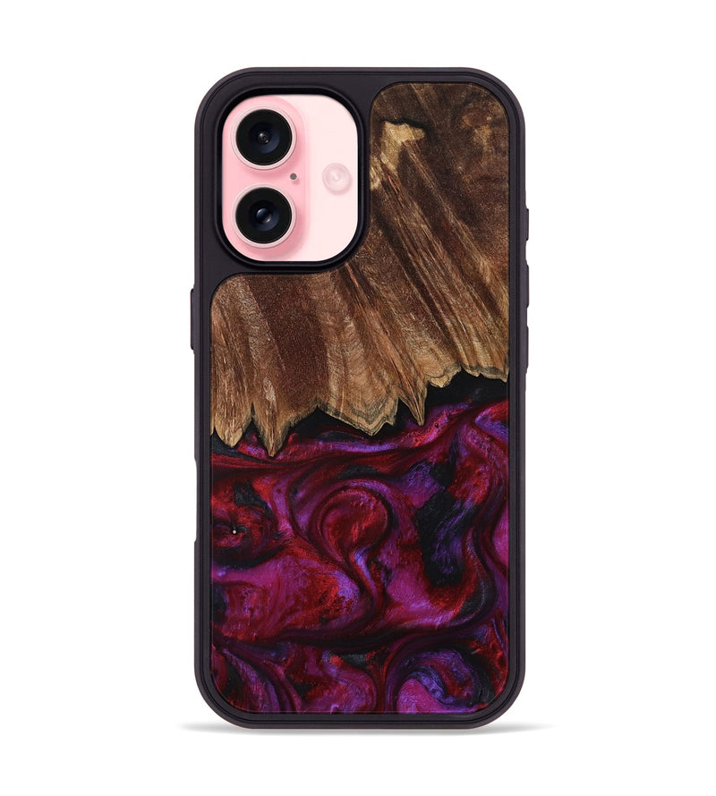 iPhone 16 Wood Phone Case - Damir (Red, 792060)