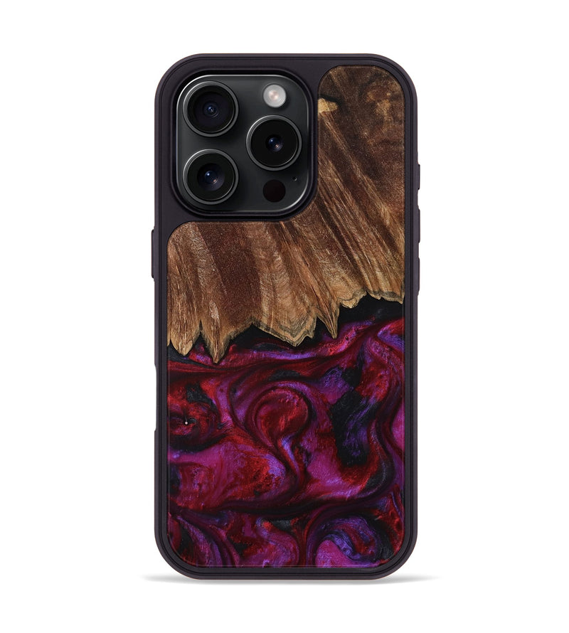 iPhone 16 Pro Wood Phone Case - Damir (Red, 792060)