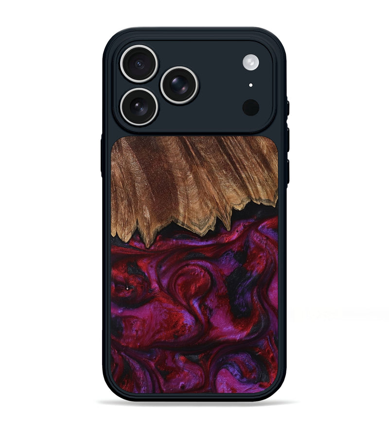 iPhone 17 Pro Max Wood Phone Case - Damir (Red, 792060)