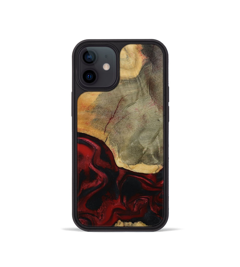 iPhone 12 mini Wood Phone Case - Brodie (Red, 792061)