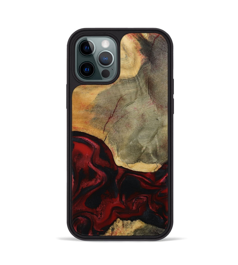 iPhone 12 Pro Wood Phone Case - Brodie (Red, 792061)