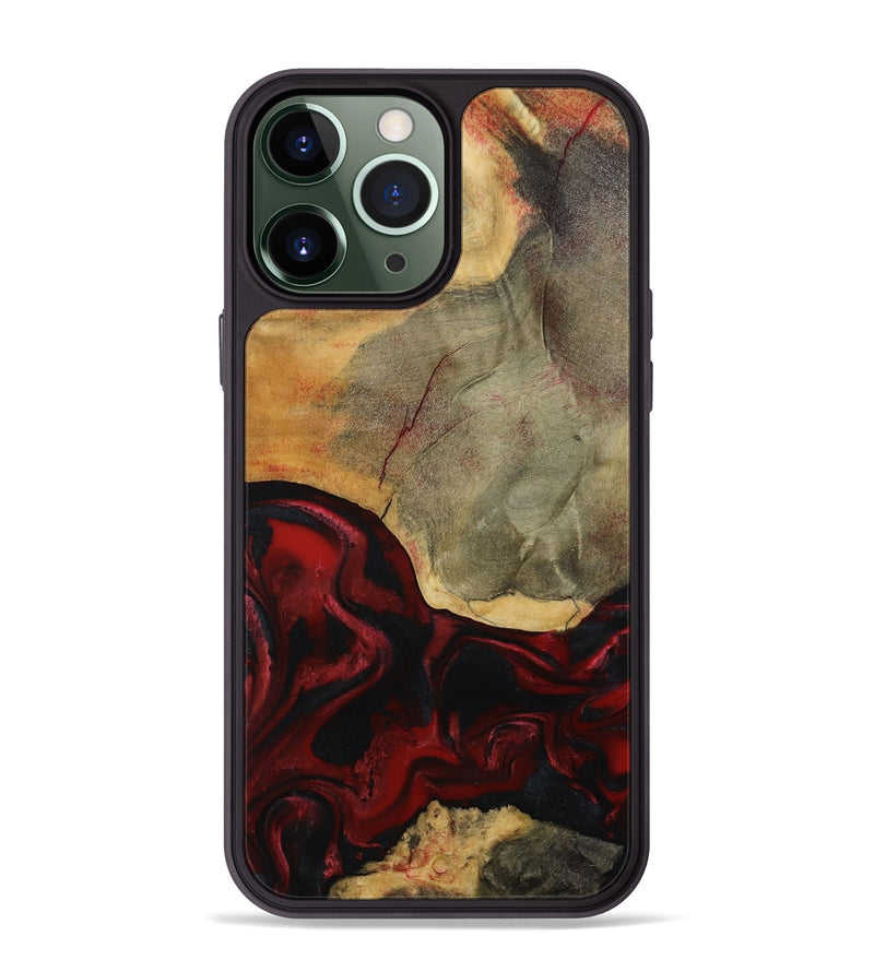 iPhone 13 Pro Max Wood Phone Case - Brodie (Red, 792061)