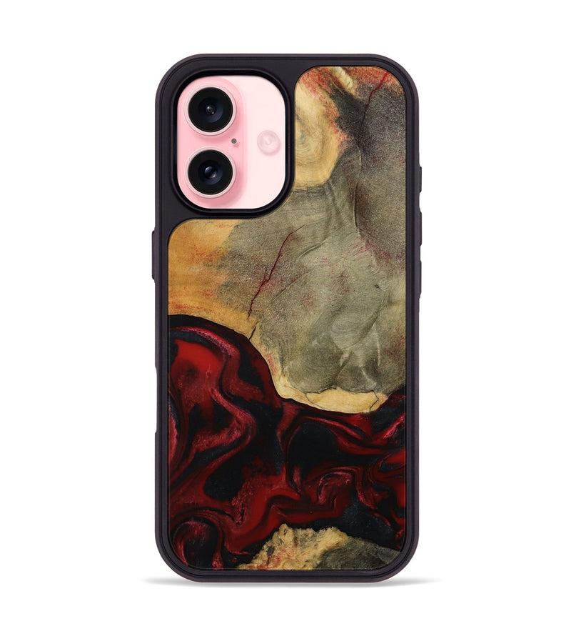 iPhone 16 Wood Phone Case - Brodie (Red, 792061)