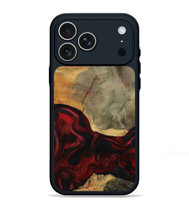 iPhone 17 Pro Max Wood Phone Case - Brodie (Red, 792061)