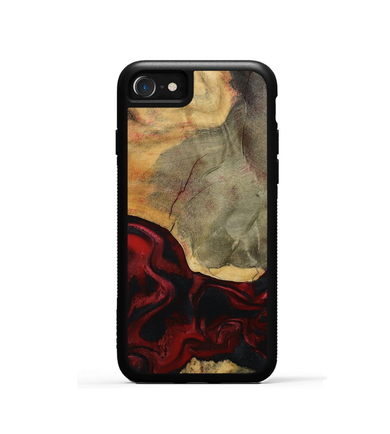 iPhone SE Wood Phone Case - Brodie (Red, 792061)