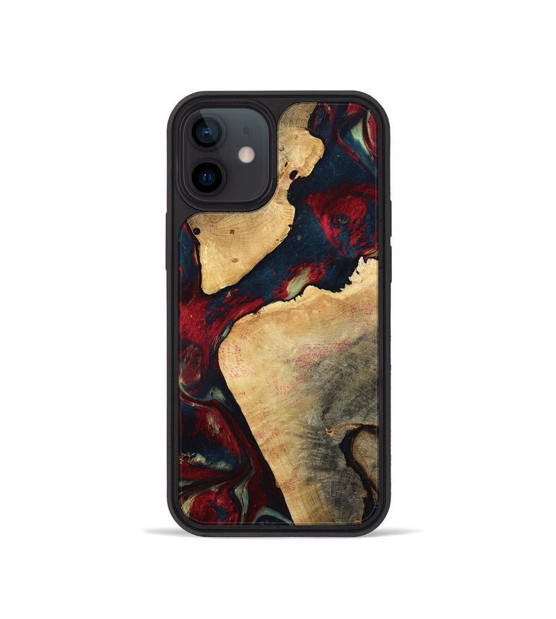iPhone 12 mini Wood Phone Case - Alize (Red, 792062)