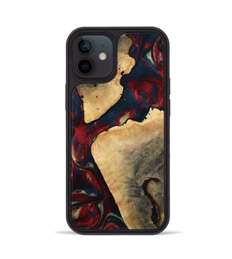 iPhone 12 Wood Phone Case - Alize (Red, 792062)