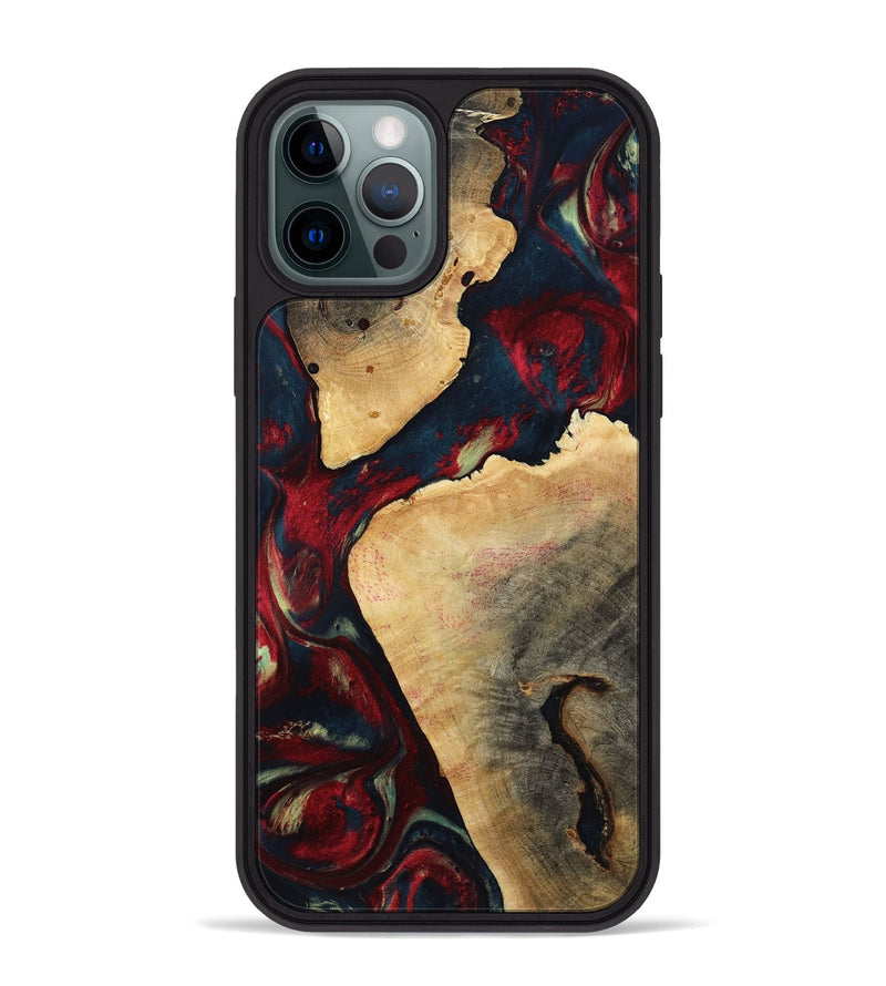 iPhone 12 Pro Max Wood Phone Case - Alize (Red, 792062)