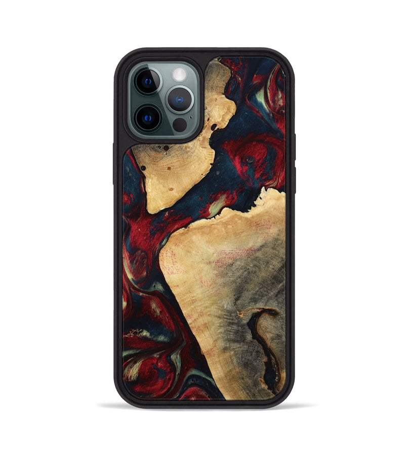 iPhone 12 Pro Wood Phone Case - Alize (Red, 792062)