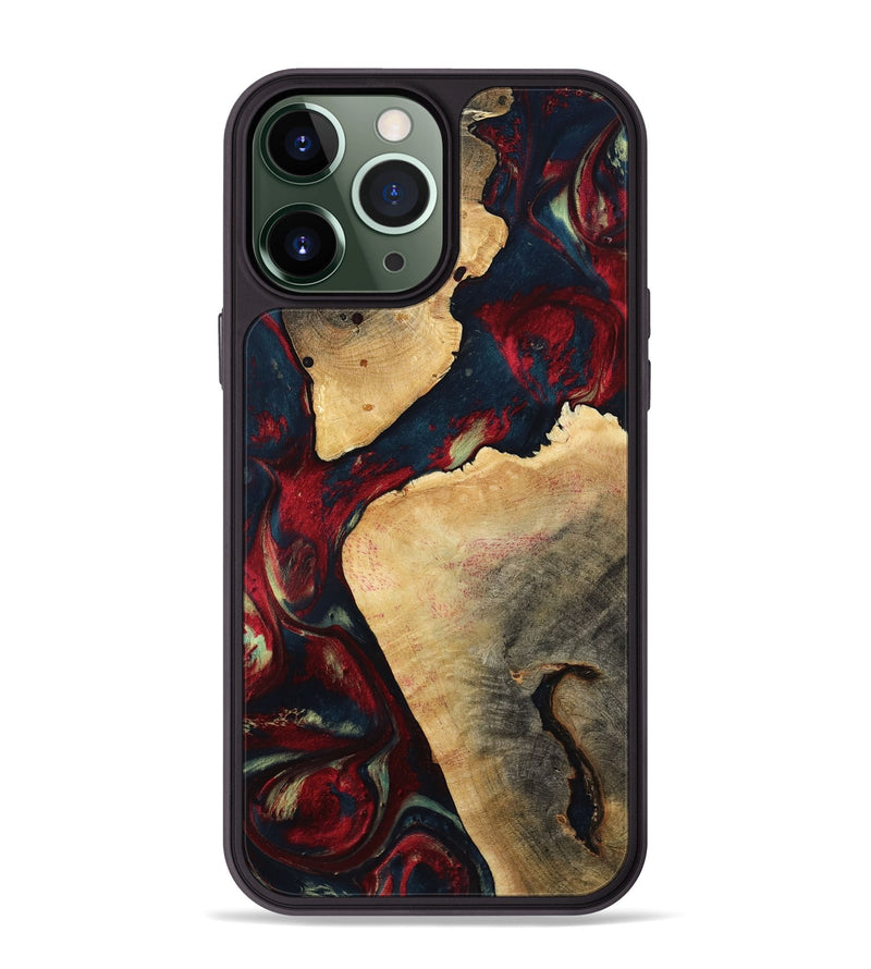 iPhone 13 Pro Max Wood Phone Case - Alize (Red, 792062)