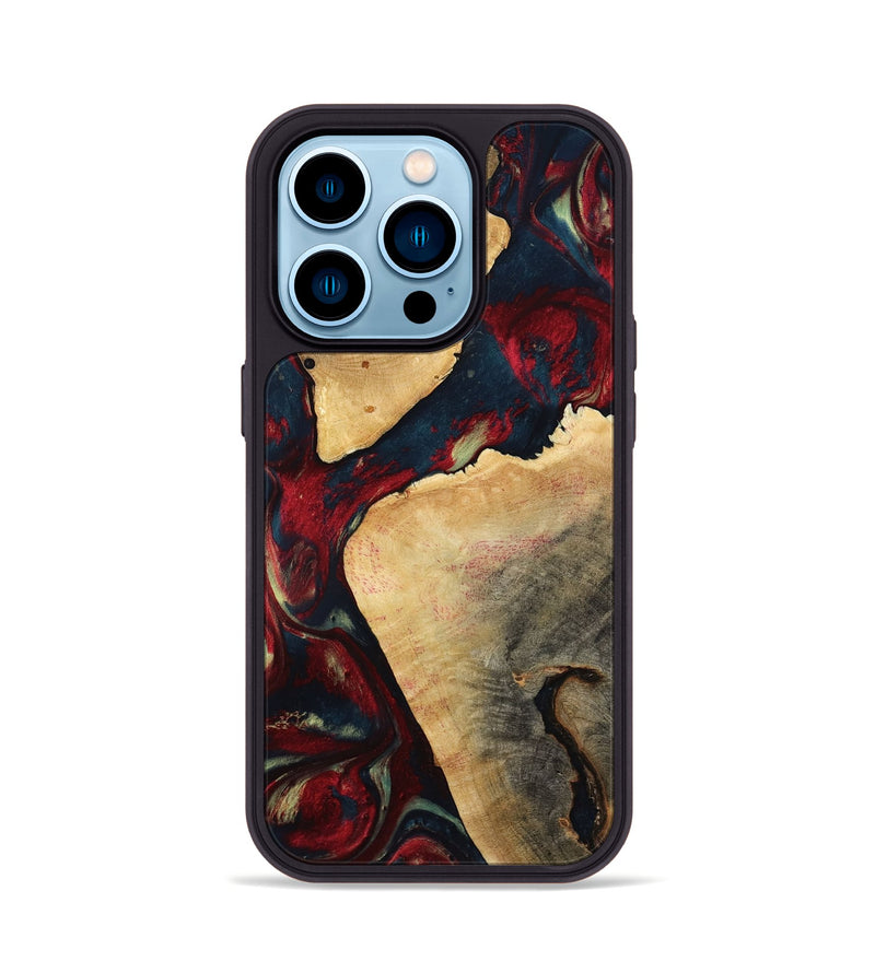iPhone 14 Pro Wood Phone Case - Alize (Red, 792062)