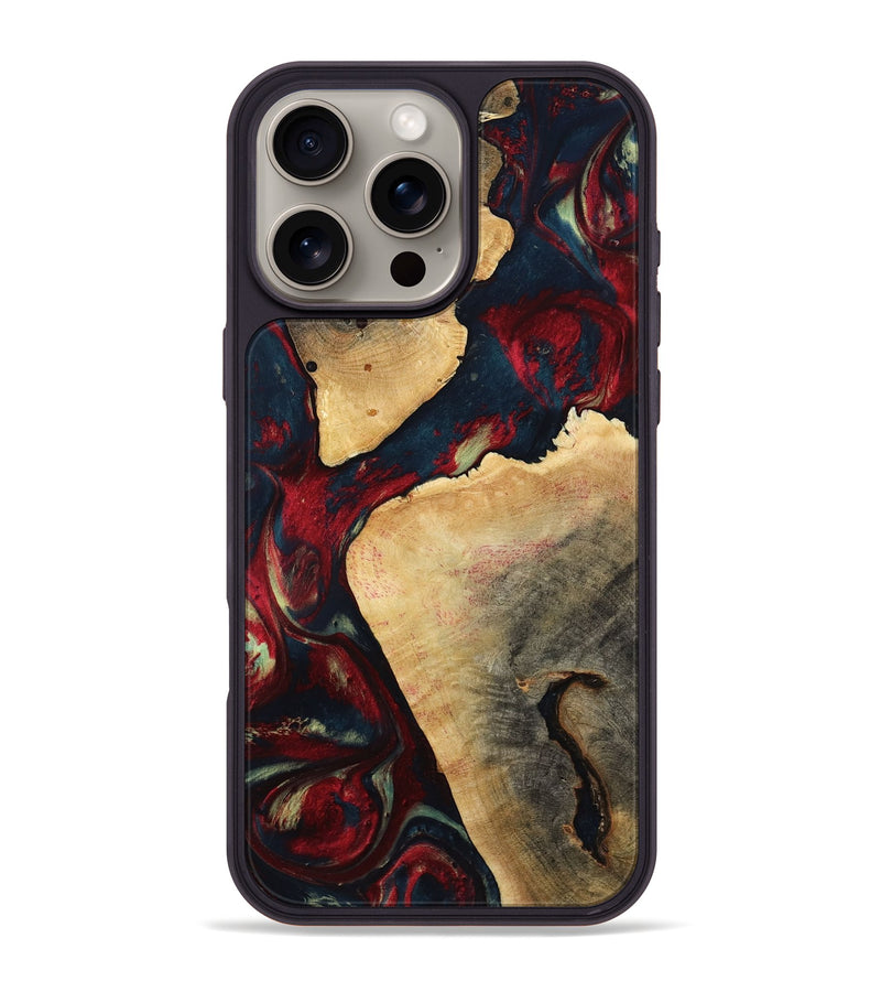 iPhone 16 Pro Max Wood Phone Case - Alize (Red, 792062)