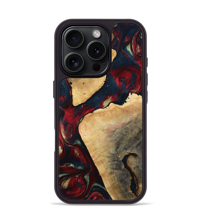 iPhone 16 Pro Wood Phone Case - Alize (Red, 792062)
