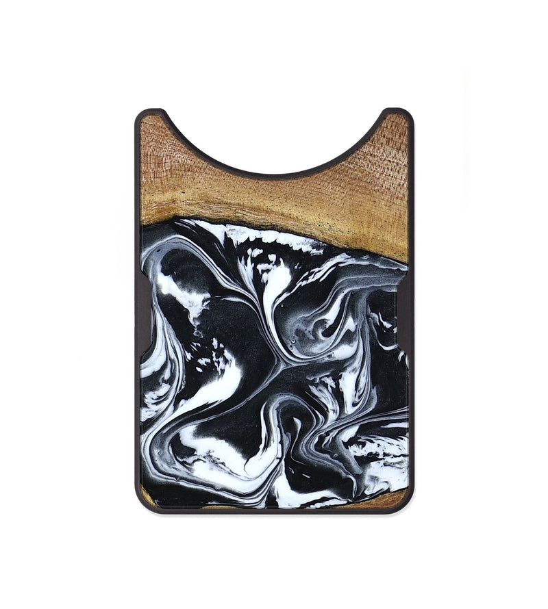 Alloy Wood Wallet - Kylie (Black & White, 792063)