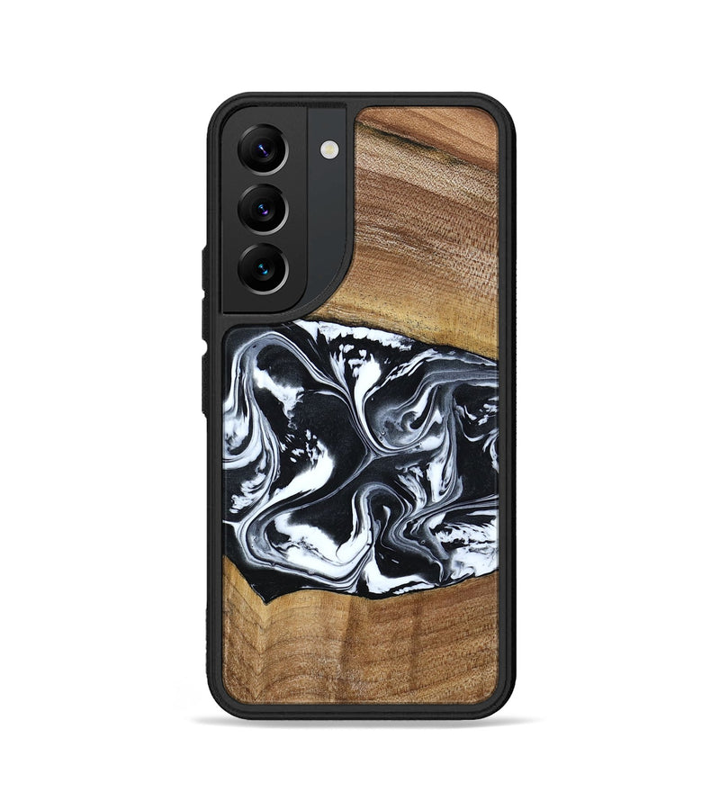 Galaxy S22 Wood Phone Case - Kylie (Black & White, 792063)