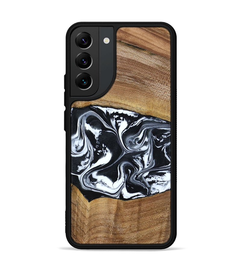 Galaxy S22 Plus Wood Phone Case - Kylie (Black & White, 792063)