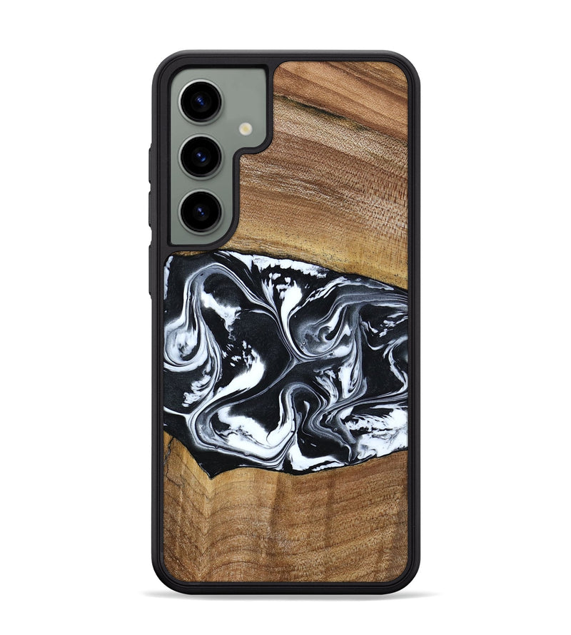 Galaxy S24 Plus Wood Phone Case - Kylie (Black & White, 792063)