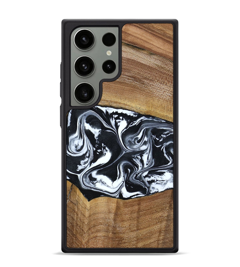 Galaxy S24 Ultra Wood Phone Case - Kylie (Black & White, 792063)