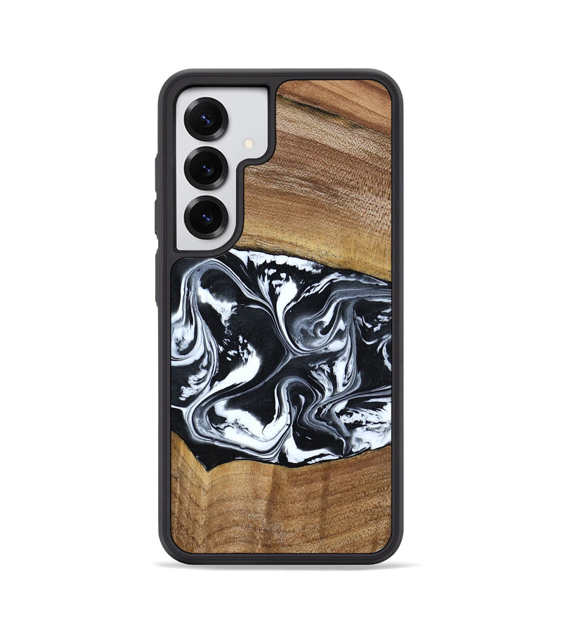 Galaxy S25 Wood Phone Case - Kylie (Black & White, 792063)