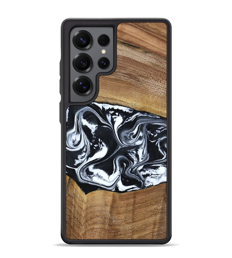 Galaxy S25 Ultra Wood Phone Case - Kylie (Black & White, 792063)
