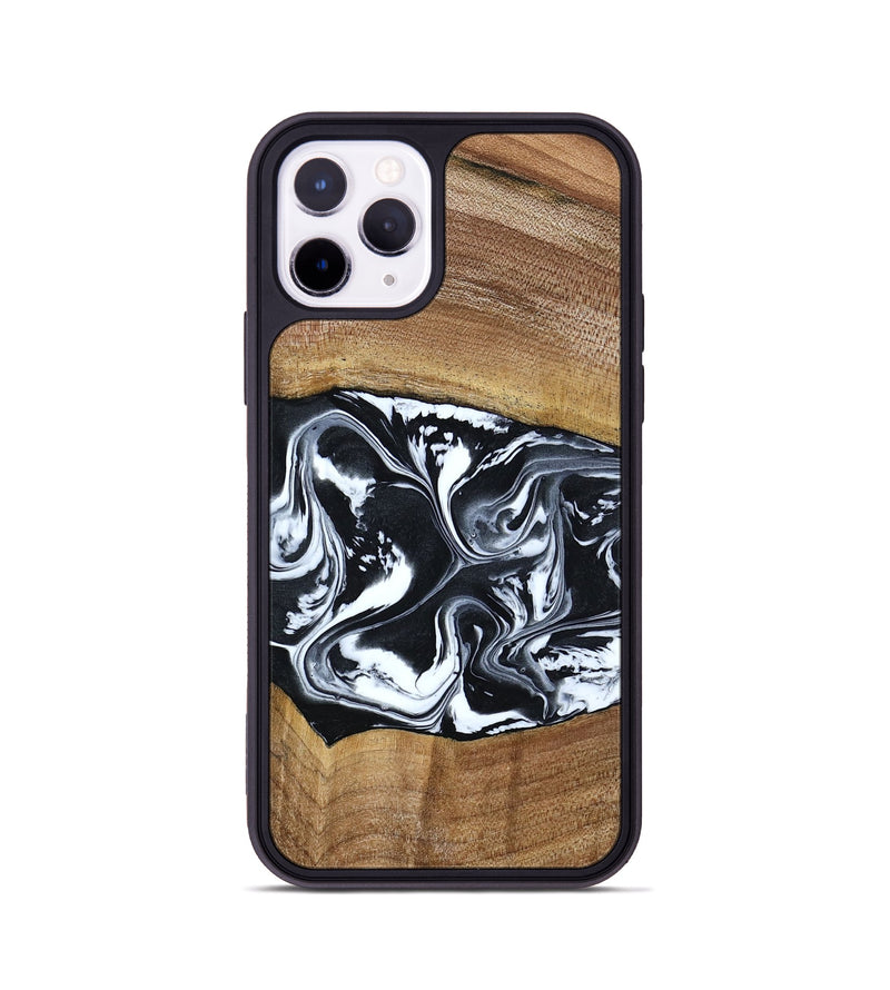 iPhone 11 Pro Wood Phone Case - Kylie (Black & White, 792063)
