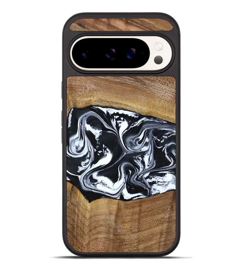 Pixel 10 Pro XL Wood Phone Case - Kylie (Black & White, 792063)