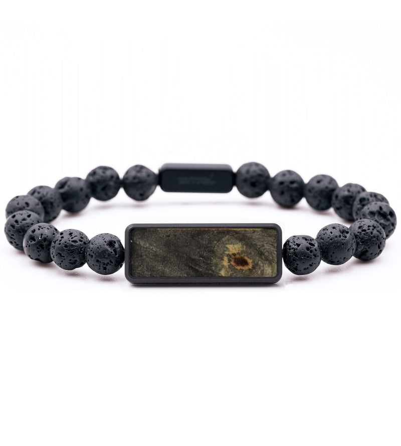 Lava Bead Wood Bracelet - Audrey (Wood Burl, 792163)