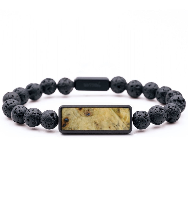 Lava Bead Wood Bracelet - Mikayla (Wood Burl, 792168)
