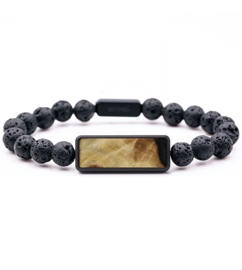 Lava Bead Wood Bracelet - Kristopher (Wood Burl, 792169)