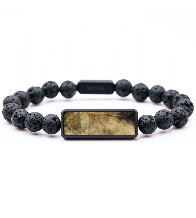 Lava Bead Wood Bracelet - Sammy (Wood Burl, 792170)