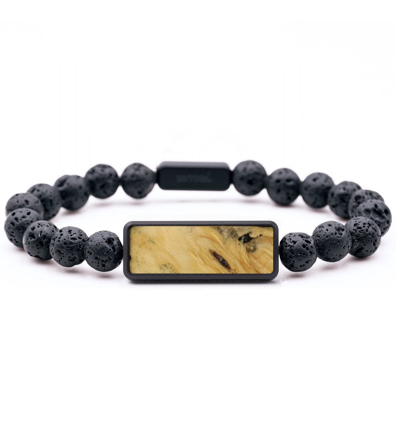 Lava Bead Wood Bracelet - Doris (Wood Burl, 792176)