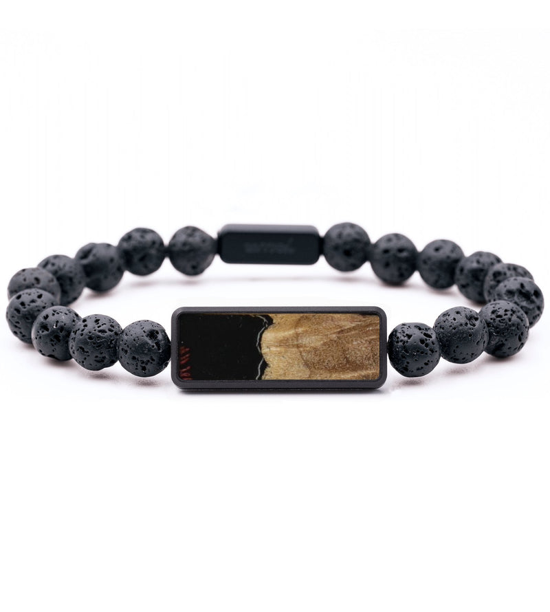Lava Bead Wood Bracelet - Litzy (Wood Burl, 792178)