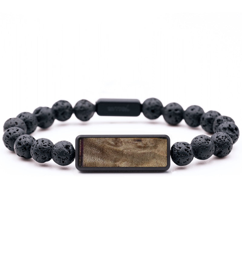 Lava Bead Wood Bracelet - Tyler (Wood Burl, 792183)