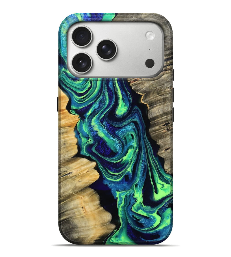 iPhone 17 Pro Max Wood Live Edge Phone Case - Elisha (Ombre, 792234)