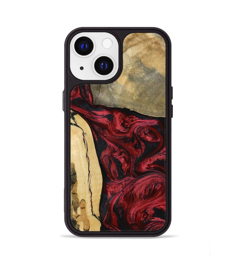iPhone 13 Wood Phone Case - Paralee (Red, 792299)