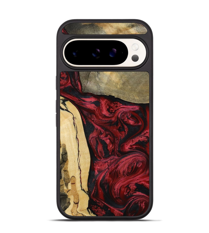 Pixel 9 Pro Wood Phone Case - Paralee (Red, 792299)