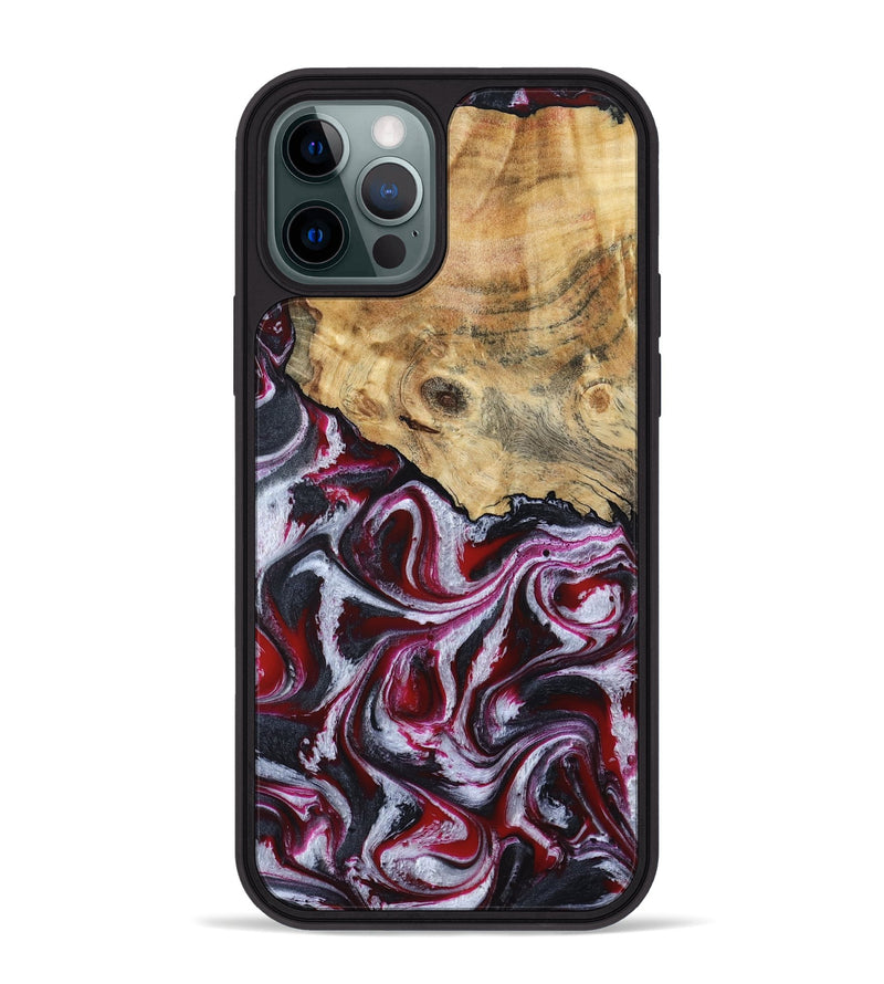 iPhone 12 Pro Max Wood Phone Case - Lillian (Red, 792300)