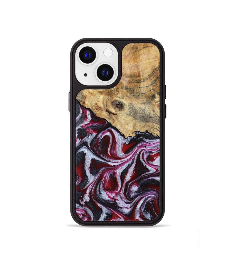 iPhone 13 mini Wood Phone Case - Lillian (Red, 792300)