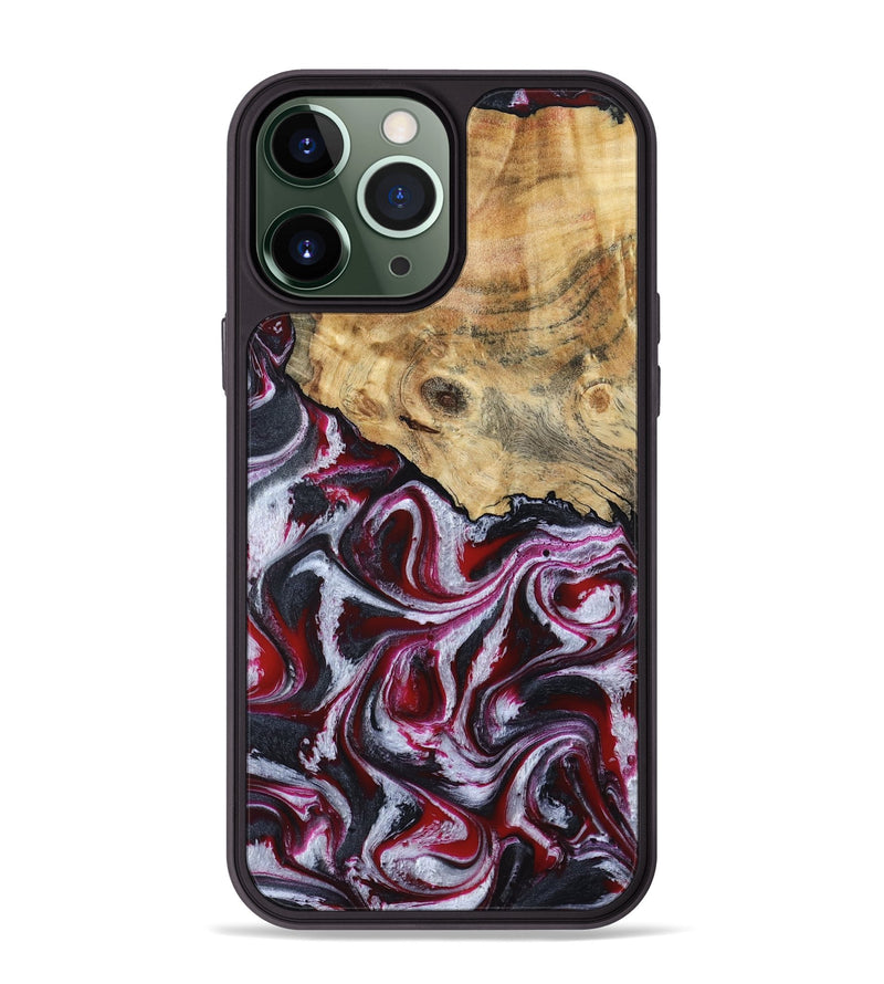 iPhone 13 Pro Max Wood Phone Case - Lillian (Red, 792300)
