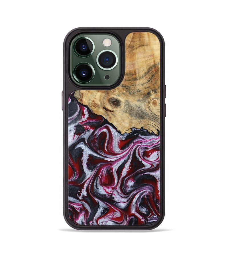 iPhone 13 Pro Wood Phone Case - Lillian (Red, 792300)