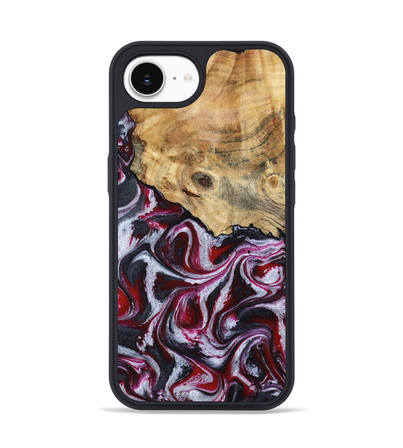 iPhone 16e Wood Phone Case - Lillian (Red, 792300)