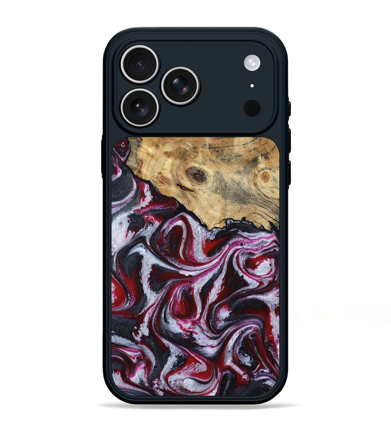 iPhone 17 Pro Max Wood Phone Case - Lillian (Red, 792300)