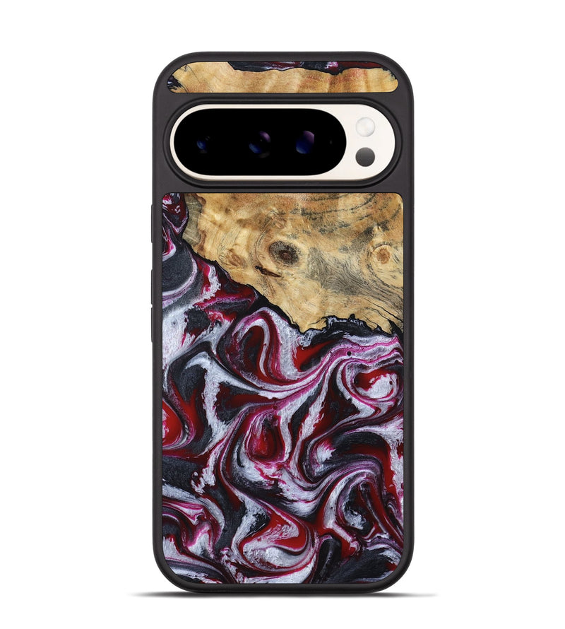 Pixel 9 Pro Wood Phone Case - Lillian (Red, 792300)
