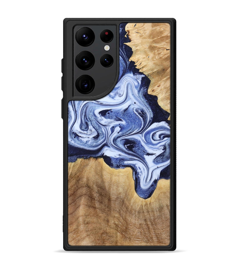 Galaxy S22 Ultra Wood Phone Case - Shara (Blue, 792301)