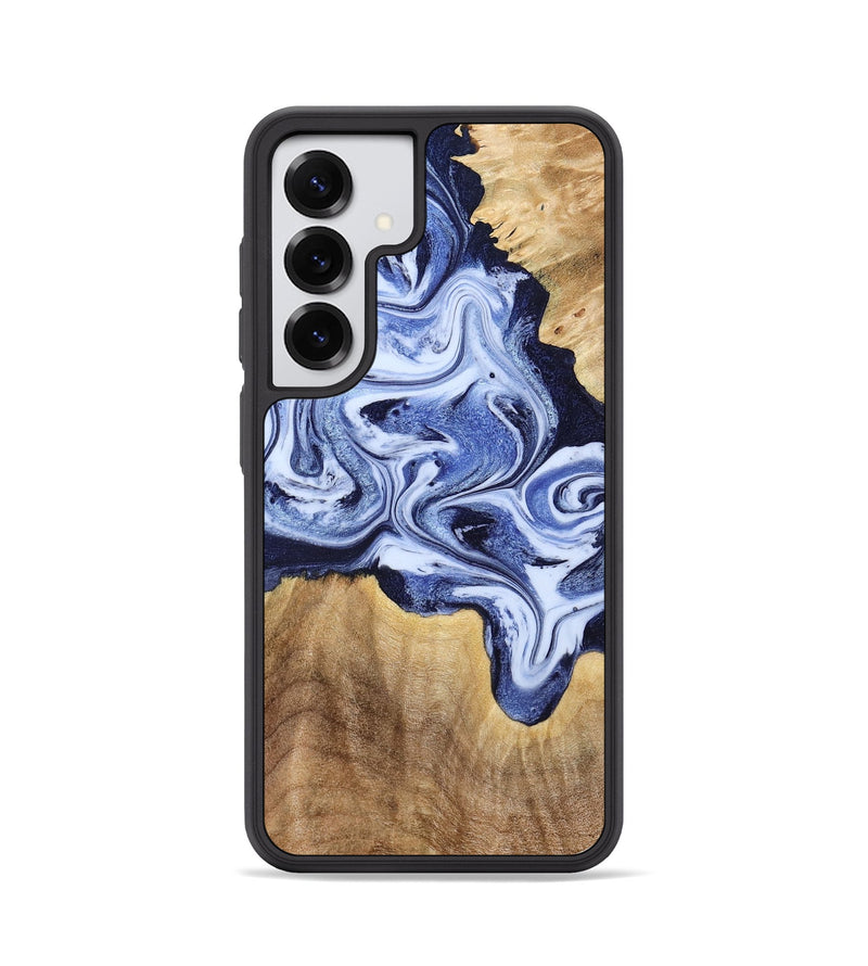 Galaxy S25 Wood Phone Case - Shara (Blue, 792301)