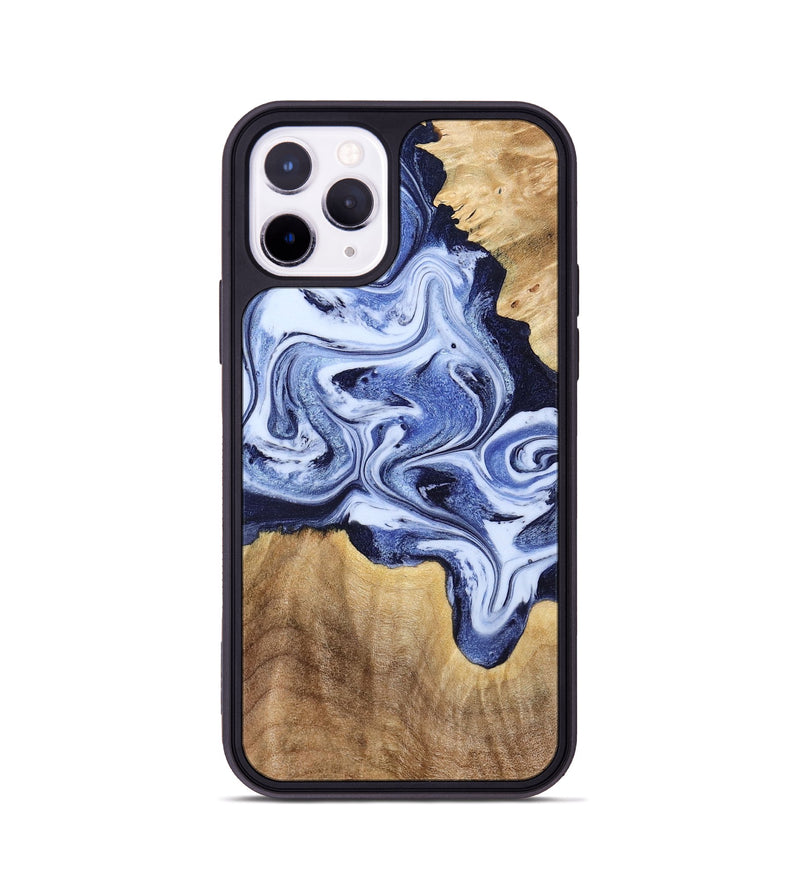 iPhone 11 Pro Wood Phone Case - Shara (Blue, 792301)