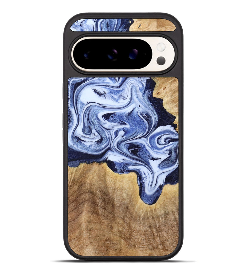Pixel 10 Pro XL Wood Phone Case - Shara (Blue, 792301)