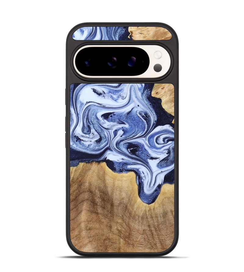 Pixel 9 Pro Wood Phone Case - Shara (Blue, 792301)