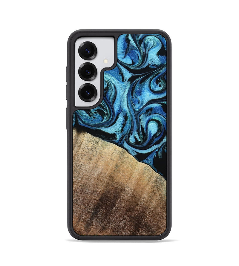 Galaxy S25 Wood Phone Case - Daniel (Blue, 792303)