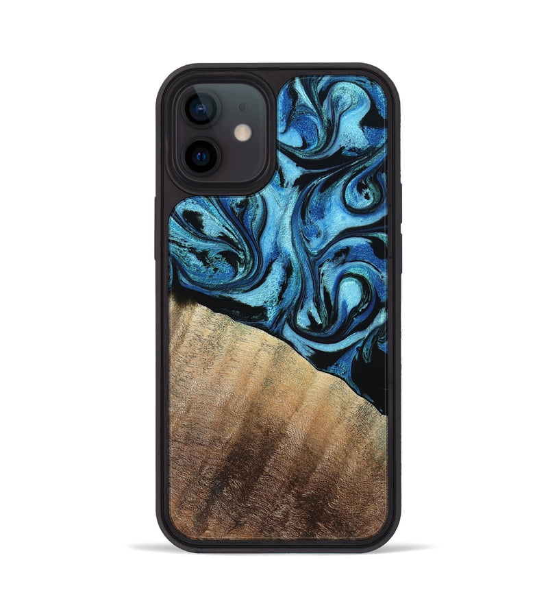 iPhone 12 Wood Phone Case - Daniel (Blue, 792303)